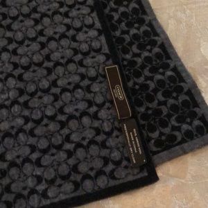 Coach, 100% Merino Wool scarf.